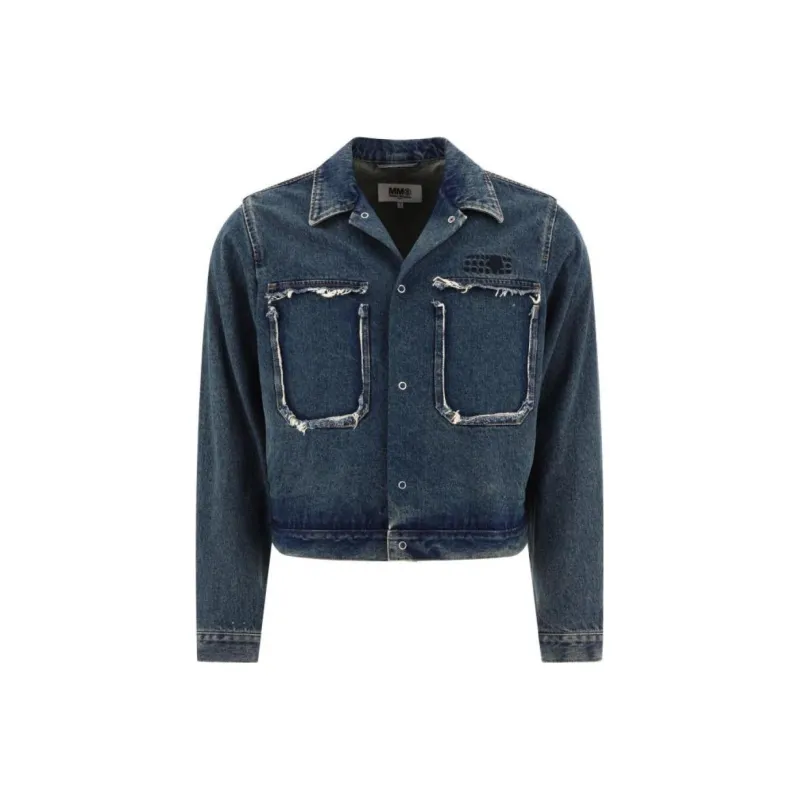 MM6 Maison Margiela Jackets Men Blue-0