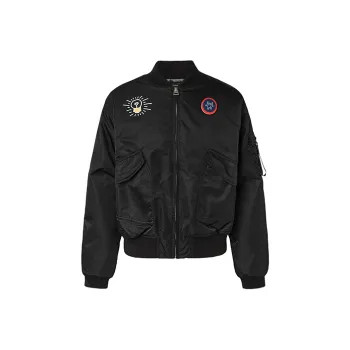 Keith Haring X Kappa Puffer Jackets Men Black