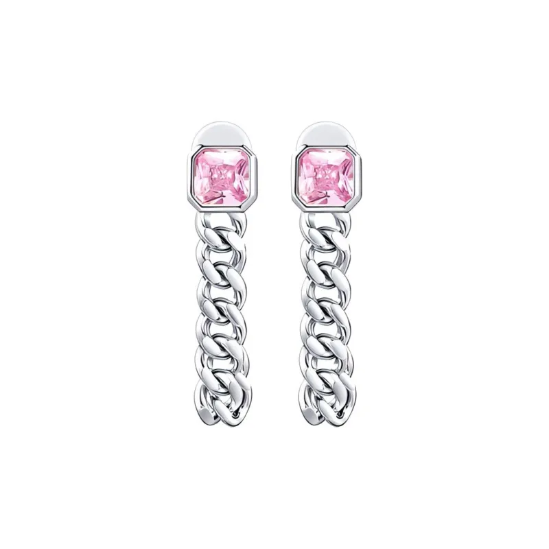 LELOUP Platinum Plated Copper Earrings Women's Pink-0