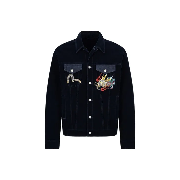 EVISU Denim Jacket Men's Denim Blue-0