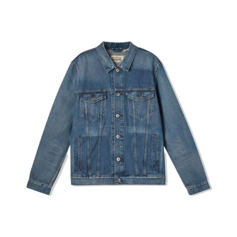 Levis Denim Jackets Men Blue-0