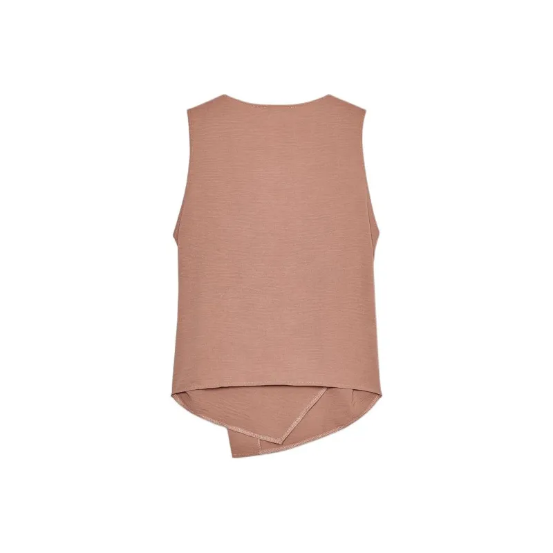 ZARA Tank Tops Women's Brown-1