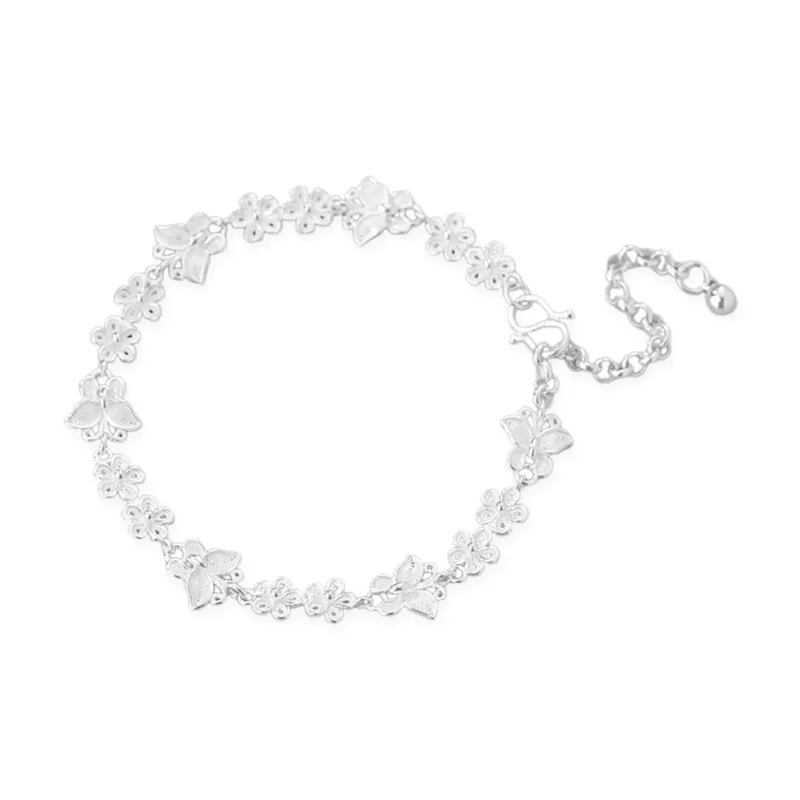 7℃ S990 Silver Pure Silver Bracelets Unisex-0