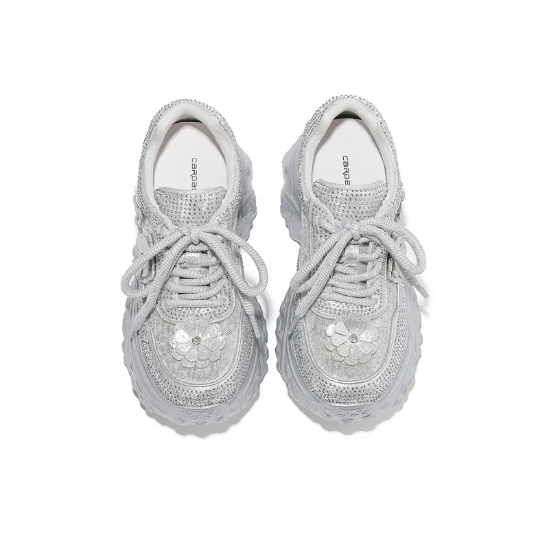 CARDANRO Small sized Sky Vegetables Low Top Chunky Sneakers Women's-7