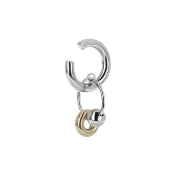 JUSTINE CLENQUET Silver Clip-On Earrings Unisex