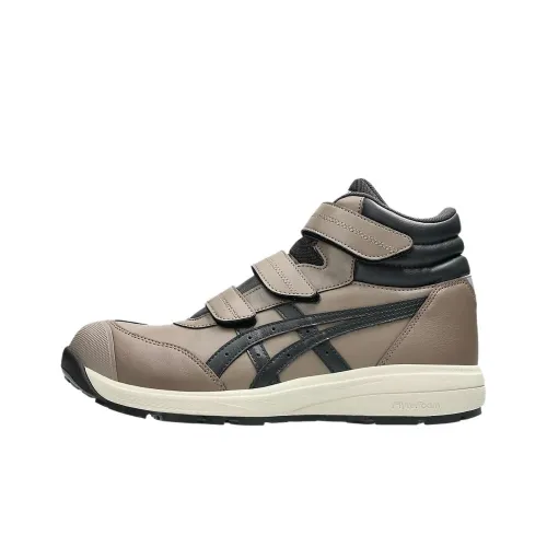 Asics Winjob Anti-Slip Wear-Resistant High-Top Casual Shoes Unisex Brown