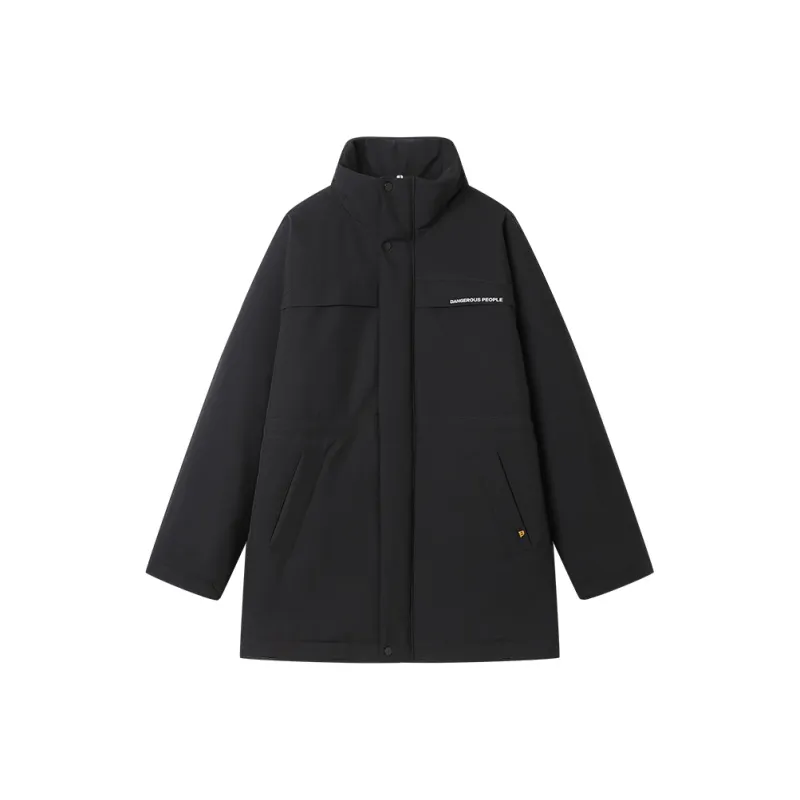 DANGEROUSPEOPLE Puffer Jacket Unisex Black-0