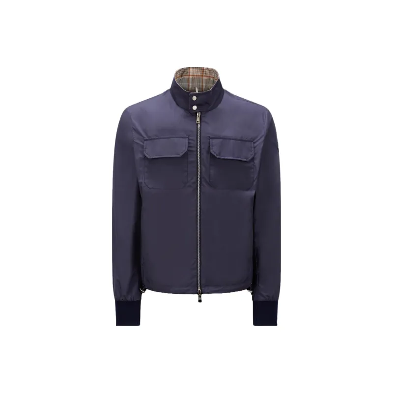 Moncler Jackets Men Navy Blue-0