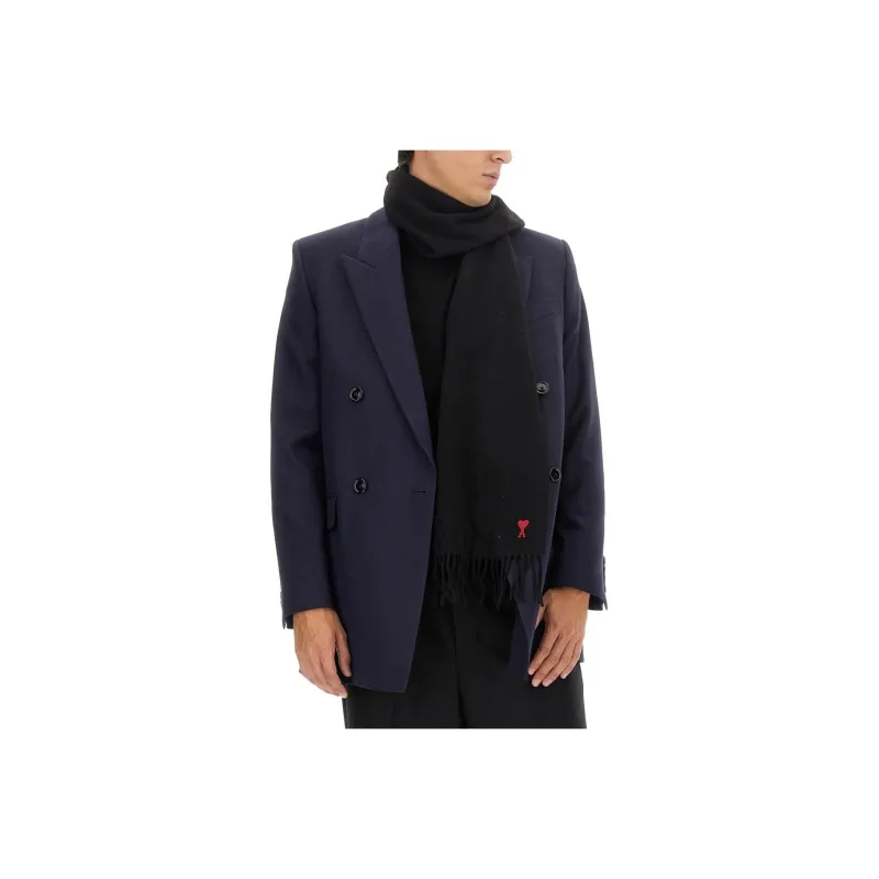 AMIPARIS Paris V Neck Double Breasted Tailored Blazer-0
