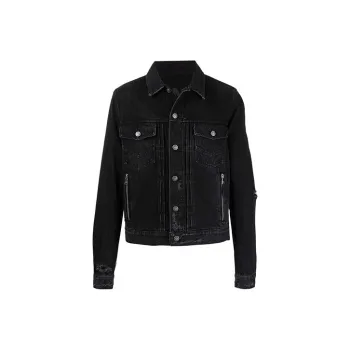 BALMAIN Denim Jacket Men's Black