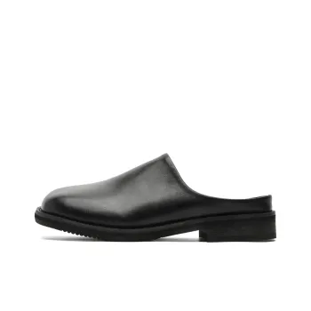 ΛOLUNKΛ Odor Resistant Abrasion Resistant Slip Resistant Closed Toe Slippers Unisex Black