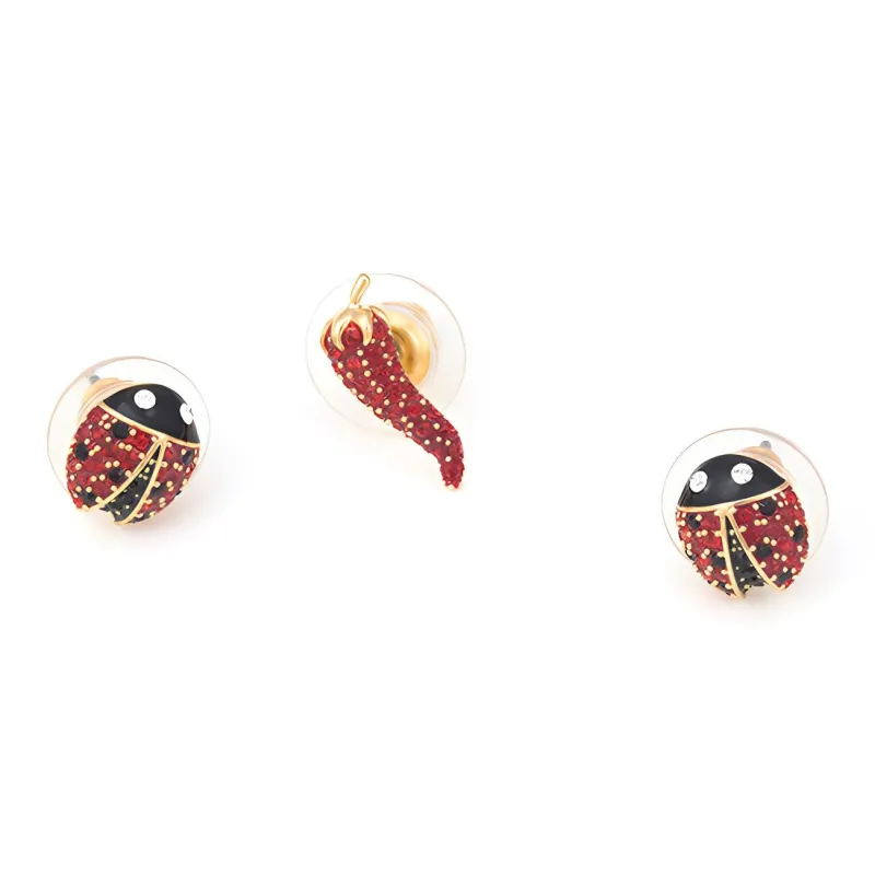 Swarovski LISABEL Stud Earrings Women's Gold Plated-3