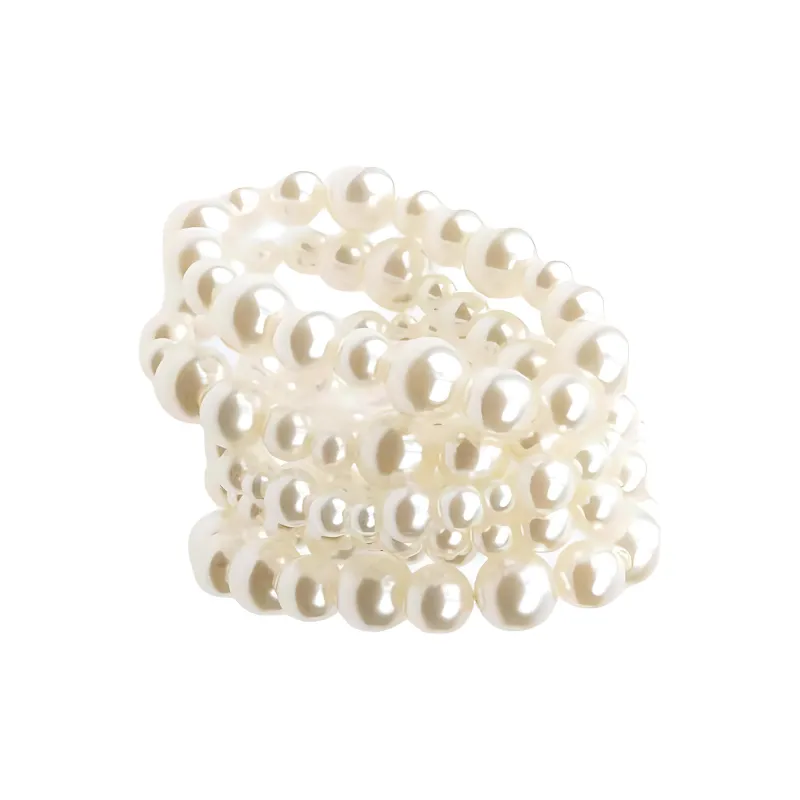ZARA Acrylic Bracelets Women's White-0