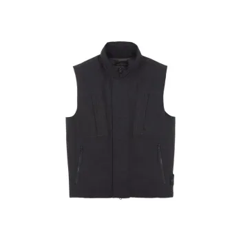 STONE ISLAND Ghost Compass badge Cotton Gilet