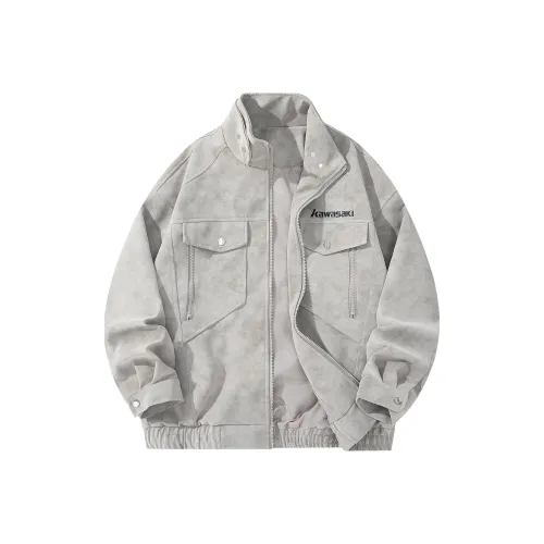Kawasaki Jackets Coats Unisex Gray