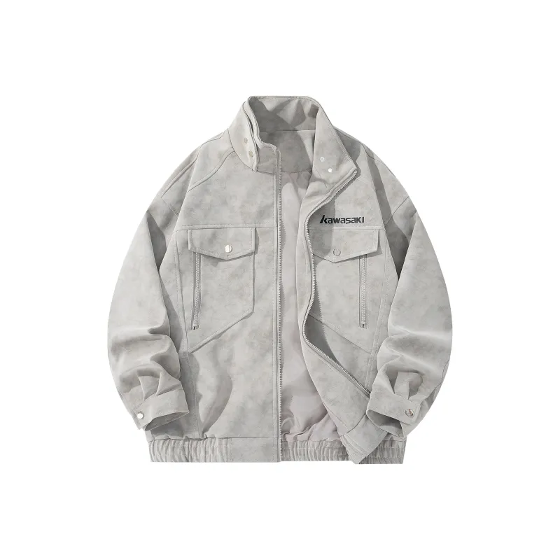 Kawasaki Jackets Coats Unisex Gray-0