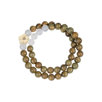 JIUHUASHAN Green Sandalwood Bracelets Unisex