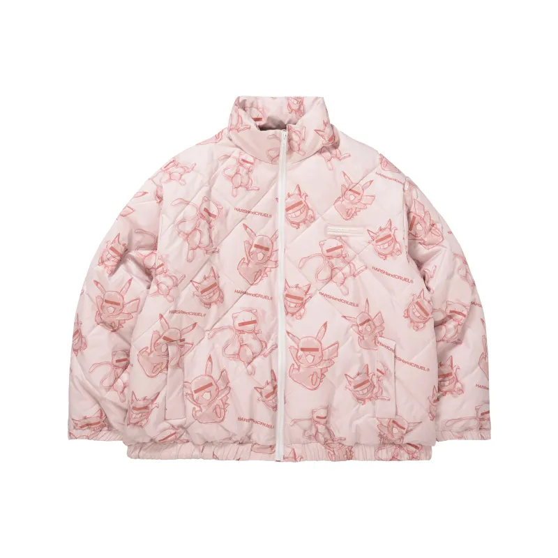 HARSH AND CRUEL Puffer Jackets Unisex-6