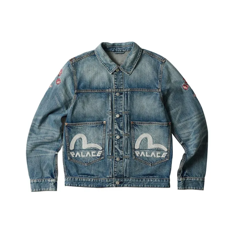 PALACE X Evisu Type One Denim Jacket-0
