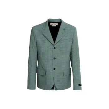 MARNI Grid check Single breasted Blazer
