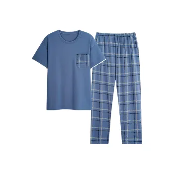 GOSO Pajama Set Men's Royal Blue