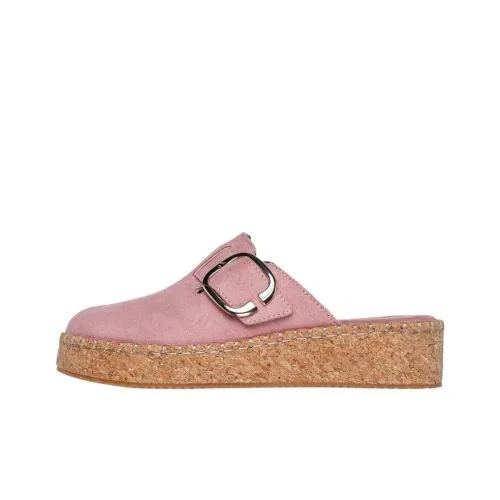Skechers BOBS Rosey Rise Massage Closed Toe Slippers Women's Pink