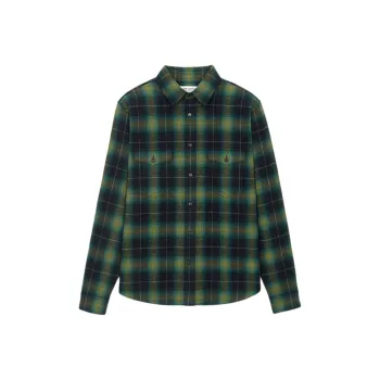SAINT LAURENT Oversized Flannel Shirt