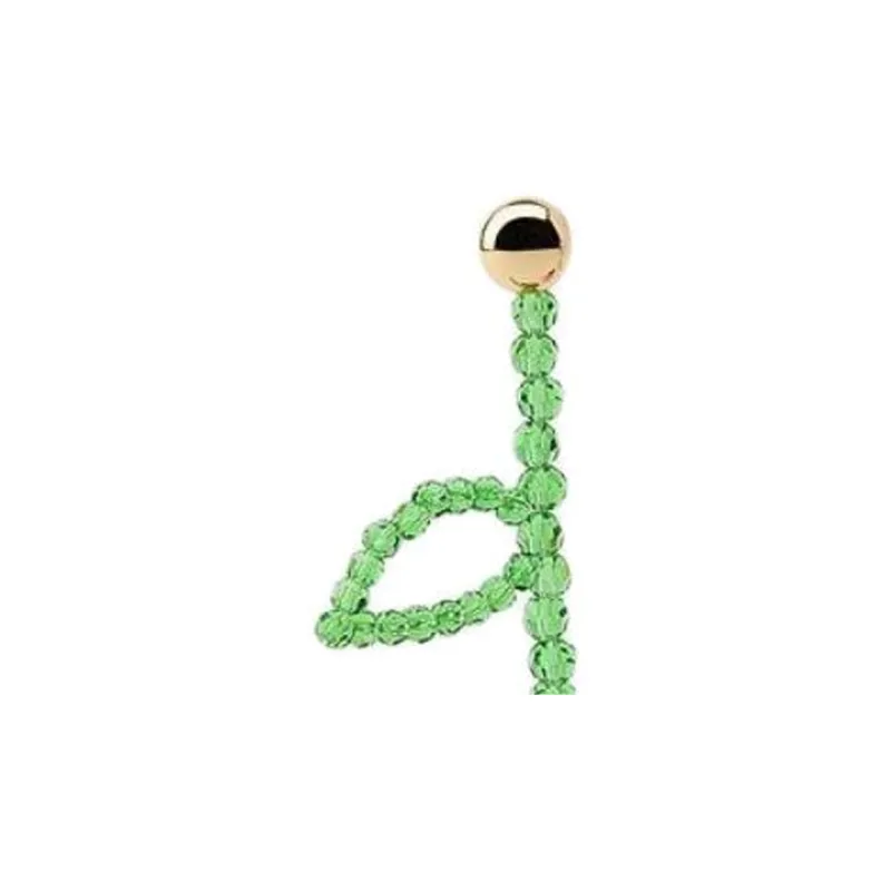 ZARA Resin Earrings Women's Red-2