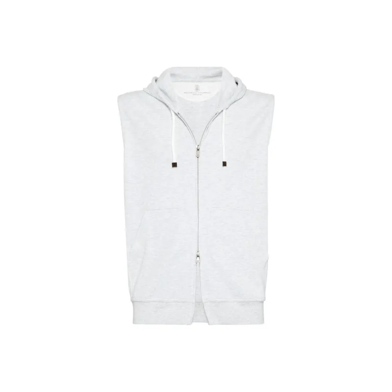 Brunello Cucinelli Zipped Hooded Gilet-0