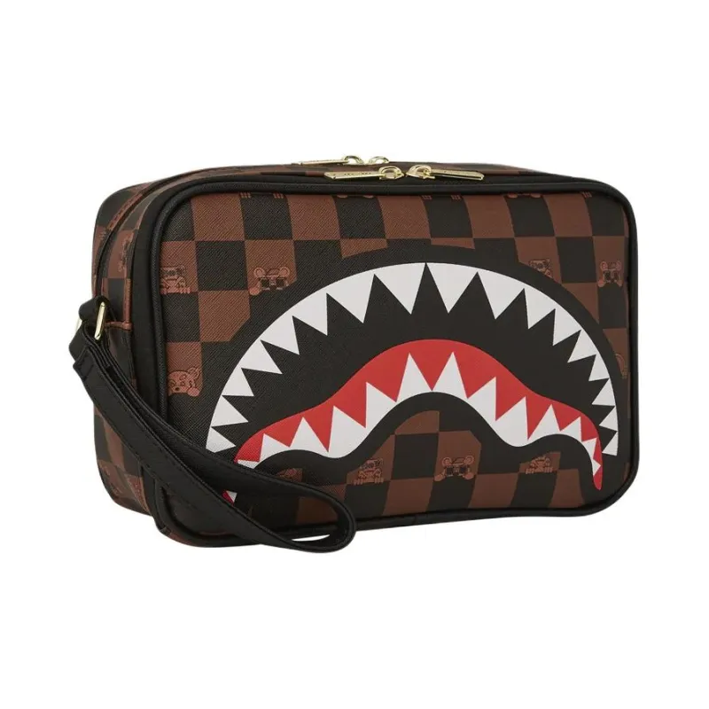 SPRAYGROUND PVC Toiletry Bag Unisex Black & Brown & Multicolor-1