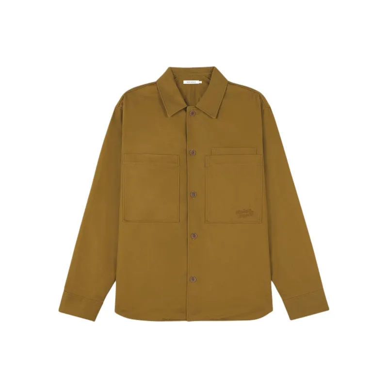 Maison Kitsuné Logo embroidered Cotton Shirt-0