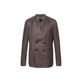 Ermenegildo Zegna Double-Breasted Tailored Blazer