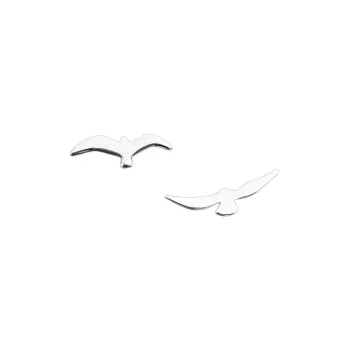Happy Tide S999 Fine Silver Stud Earrings Women's