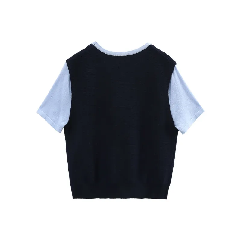 A Paradise For Awakening Knitwear Women's Navy Blue-1