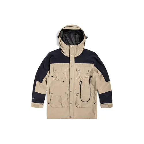 THE NORTH FACE UE Series Mountain Versatile Waterproof And Windproof Windbreaker Jacket Men's Khaki