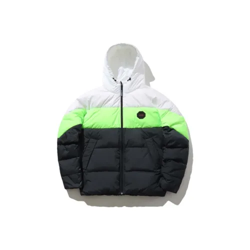 MO&CO Down Jackets Womens Black & White Texture