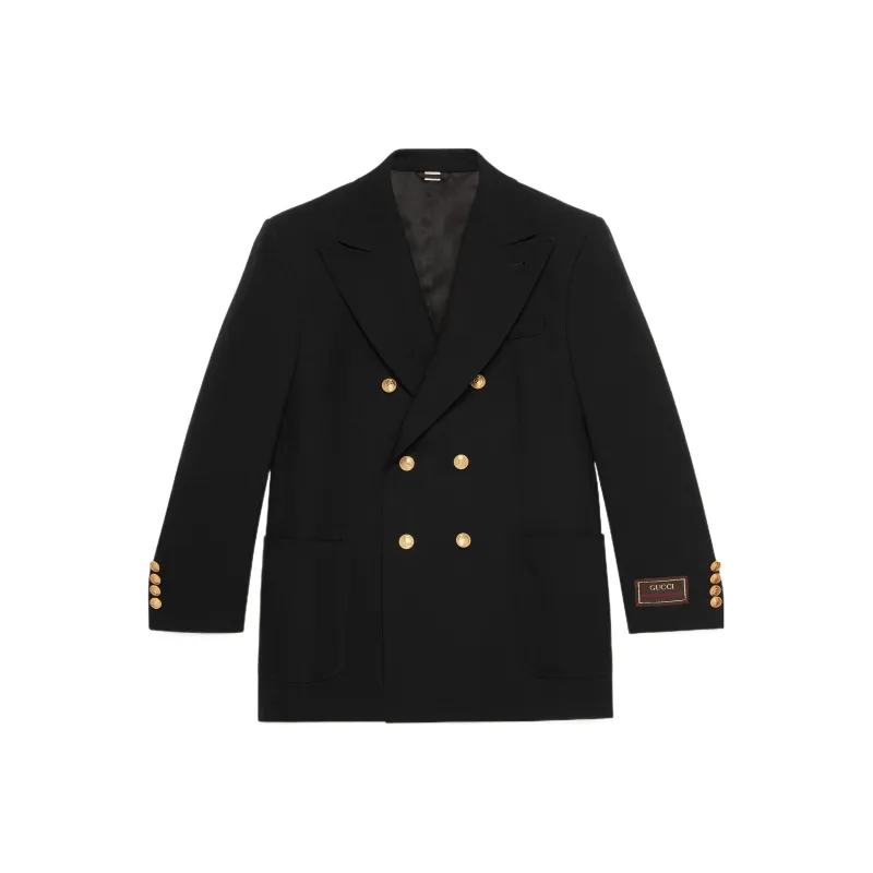 GUCCI Double breasted Wool Jacket-0