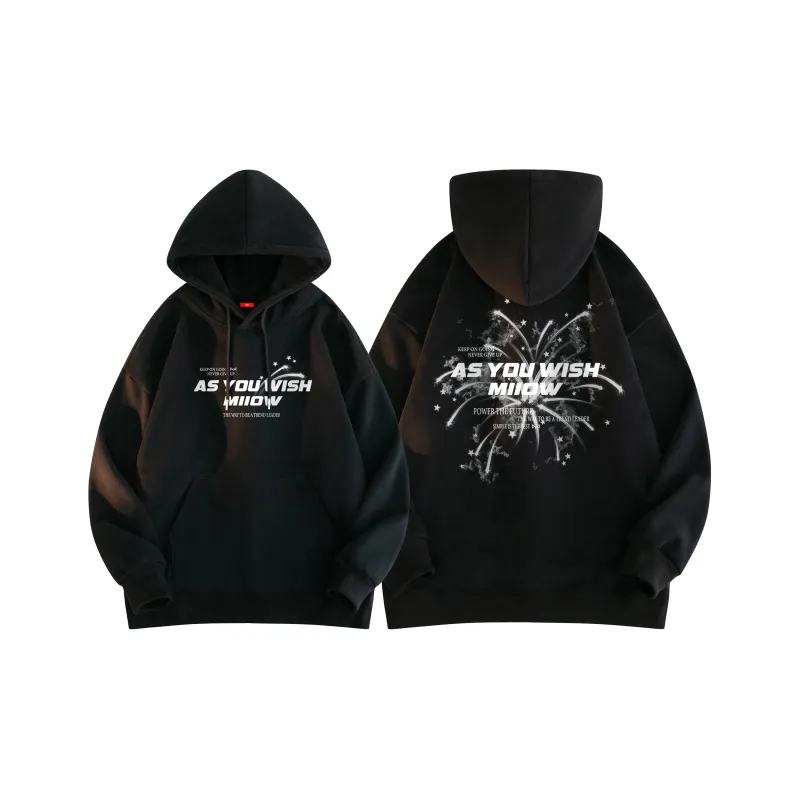 MIIOW Trend Party Series Sweatshirt Unisex Black-0