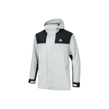 Anta Water-Resistant Windproof Breathable Windbreaker Jacket Unisex Light Tidal Green