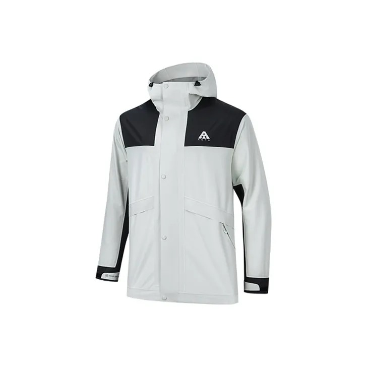 Anta Water-Resistant Windproof Breathable Windbreaker Jacket Unisex Light Tidal Green-0