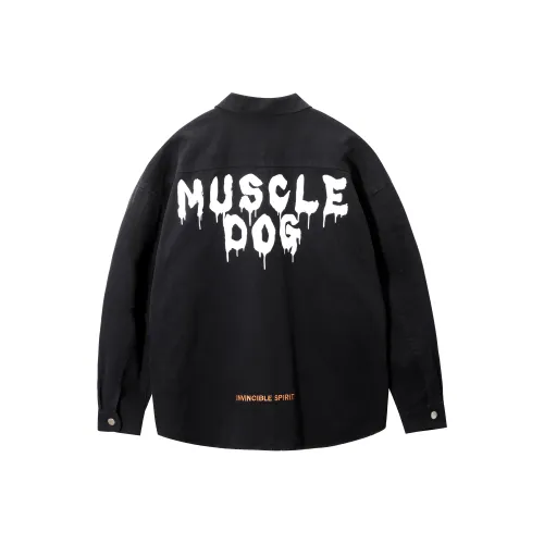 Muscle Dog Loose Fit Denim Jacket Unisex