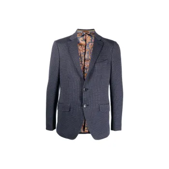 ETRO Single Breasted Long Sleeved Blazer