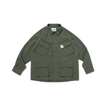 WTAPS Denim Jackets Unisex Army Green