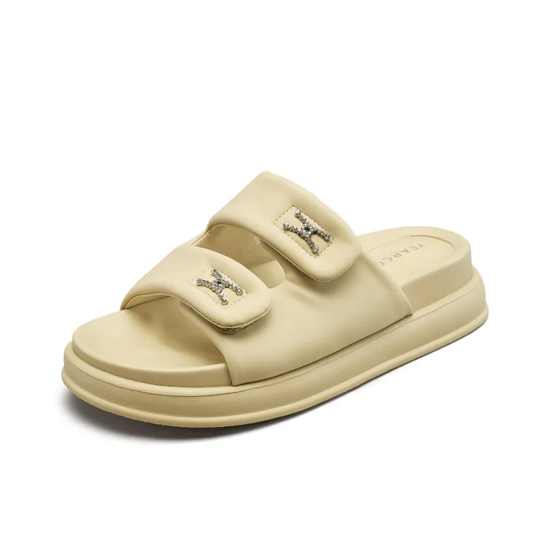 YEARCON PU Polyurethane Slip Resistant Slide Slippers Women's-1