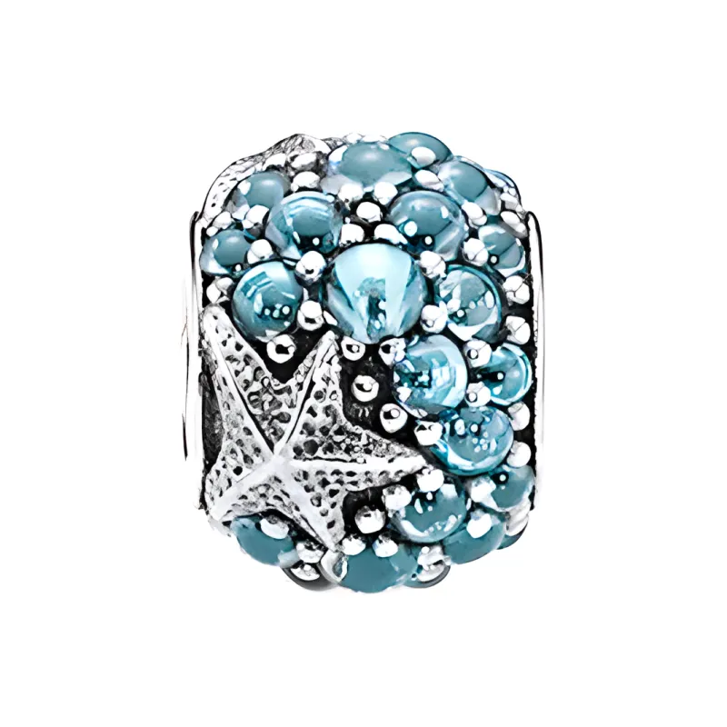 Pandora Metal Bead Ornament Unisex Silver-1
