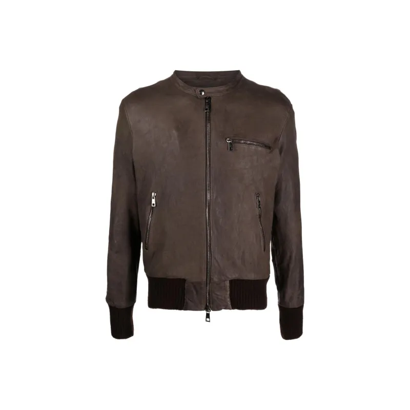 Giorgio Brato Leather Zip-up Jacket-0