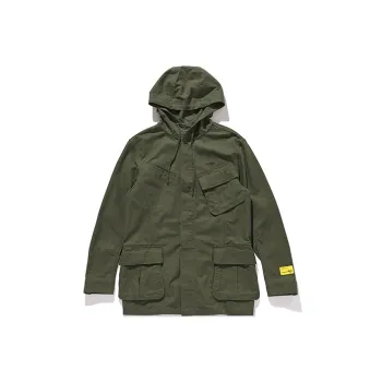 STAYREAL Autobiography Hooded Casual Trench Coat Unisex
