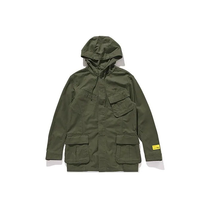 STAYREAL Autobiography Hooded Casual Trench Coat Unisex-0