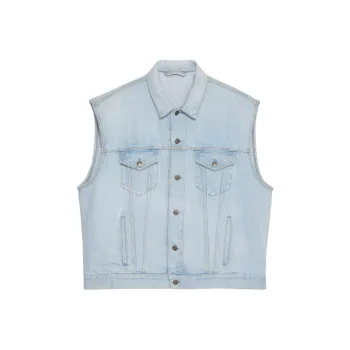GUCCI Sleeveless Denim Vest Jacket