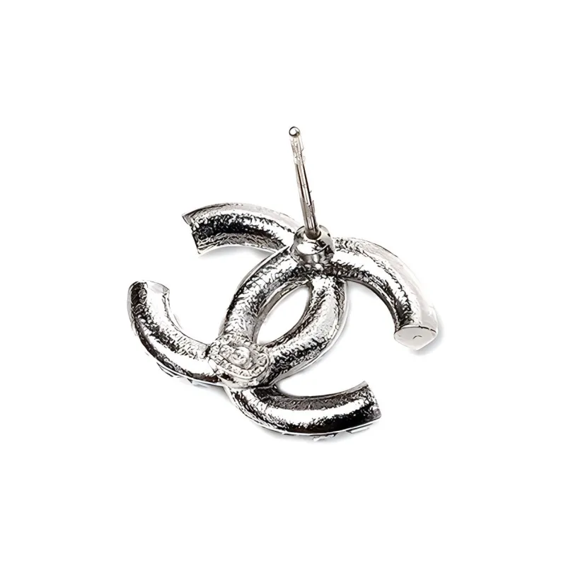 CHANEL Metal Stud Earrings Women's-2